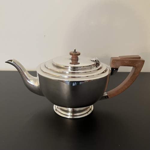 Vintage Art Deco Silver Plated 1930s Teapot image-2