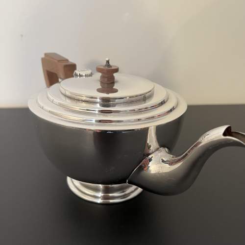 Vintage Art Deco Silver Plated 1930s Teapot image-4