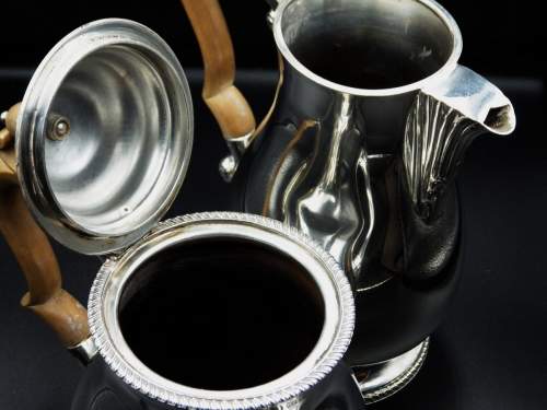 Good Quality Original English Silver Plated Teaset with Tray image-5