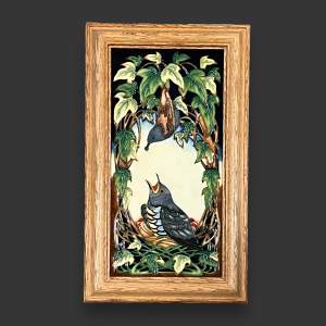Framed Moorcroft Plaque by Phillip Gibson