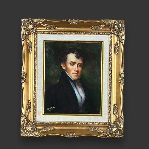 Gilt Framed Portrait of Lord Willoughby De Broke image-1