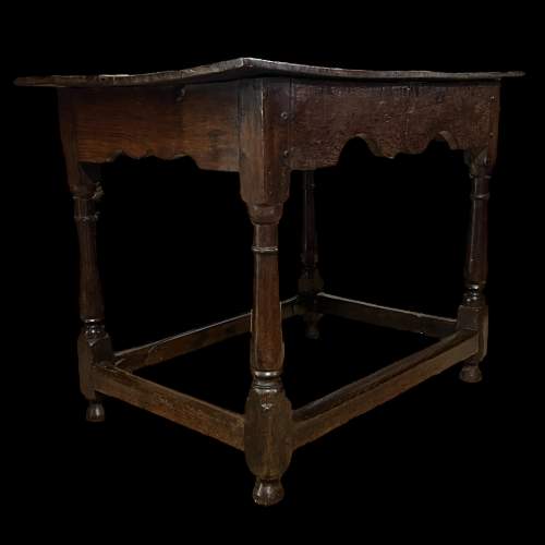 Late 17th Century Oak Side Table image-1