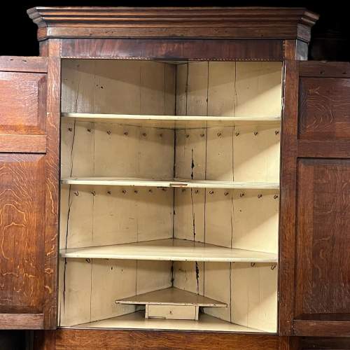 18th Century Full Height Oak Corner Cupboard image-5