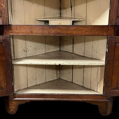 18th Century Full Height Oak Corner Cupboard image-6