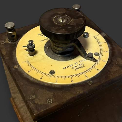 Rare Early 20th Century Marconis Wireless Tuning Condenser image-2