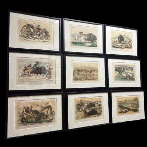 Important Set of Sixteen Lithographs of North American Indians