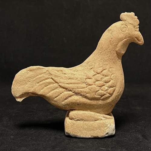 Tang Dynasty Unglazed Pottery Figure of a Hen image-4