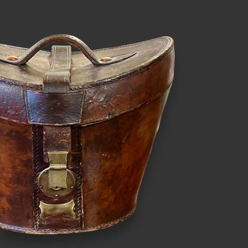 Leather Vintage Top Hat Box image-2