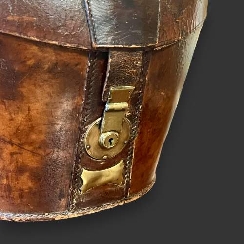 Leather Vintage Top Hat Box image-3
