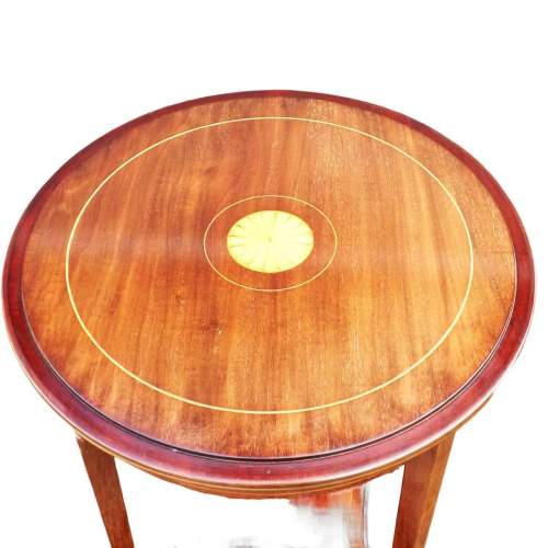 Quality Edwardian Metamorphic Circular Removable Tray Top Table image-4