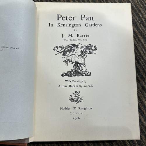 J.M Barrie - Peter Pan in Kensington Gardens 1st Edition 1906 image-5
