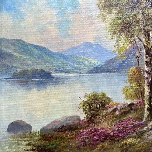 Douglas Falconer Ullswater Lake District Oil on Board Painting image-2