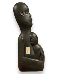 Sylvester Mubayi Shona Sculpture of Mother and Child