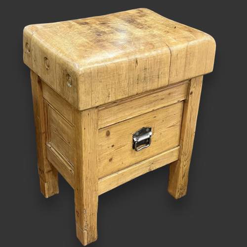 One Piece Butchers Block with Drawer image-1