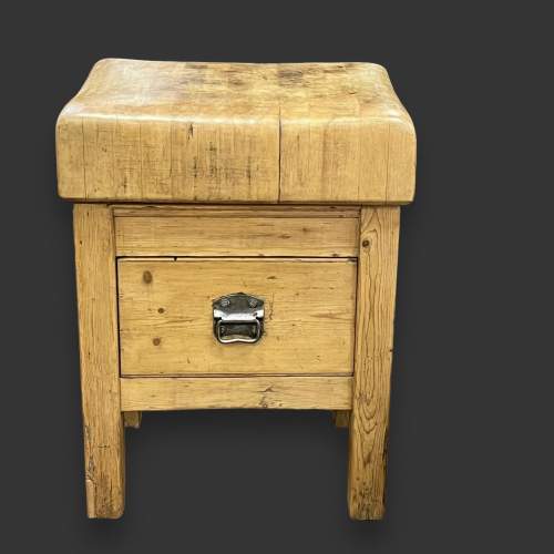 One Piece Butchers Block with Drawer image-2