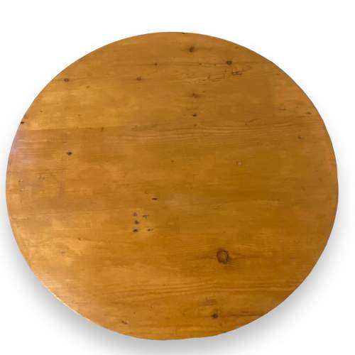 Antique Pine Three Legged Cricket Table image-3