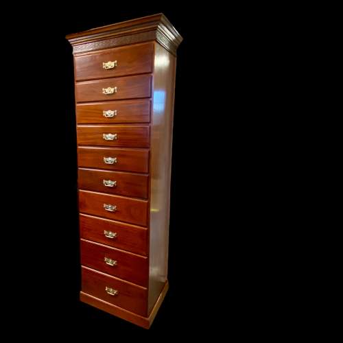Tall Mahogany Chest of Drawers image-1