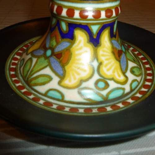 Pair of Gouda Pottery Candlesticks image-3