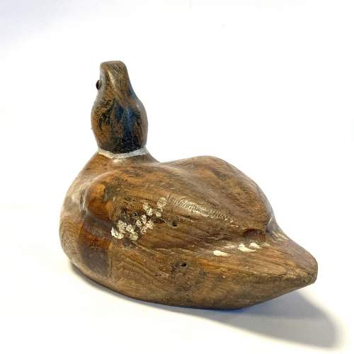 Antique Painted Wooden Decoy Duck image-3