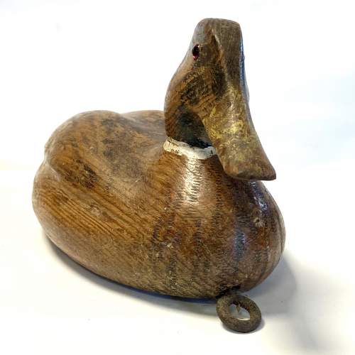 Antique Painted Wooden Decoy Duck image-4