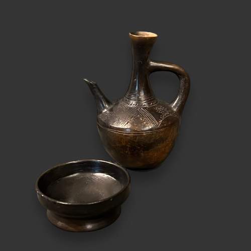 Late 19th Century Ethiopian Coffee Pot and Stand image-2