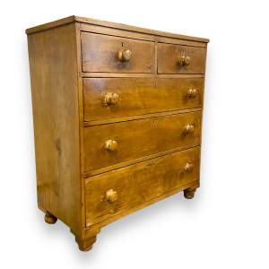 Victorian Rustic Pine Cottage Chest of Drawers