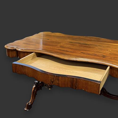Victorian Rosewood Library Table image-2