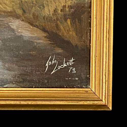 John Lockett Oil on Canvas of The Dovecote Harlestone image-5