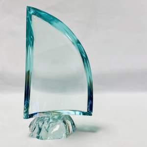 Giorgio Berlini Glass Sculpture - Vela 1965