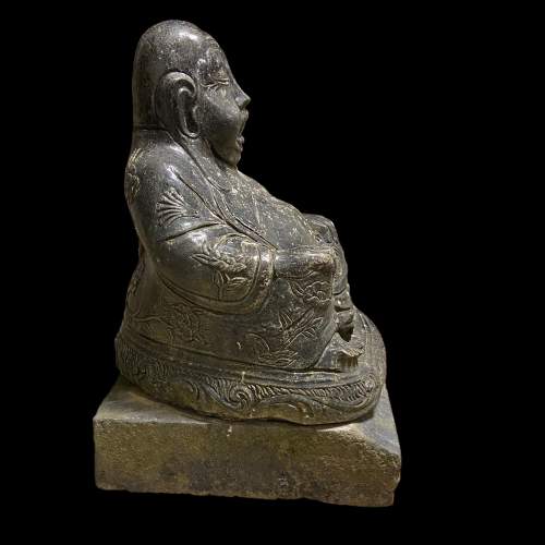 Large Heavy Stone Buddha image-4
