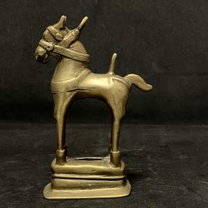 18th Century Indian Brass Horse