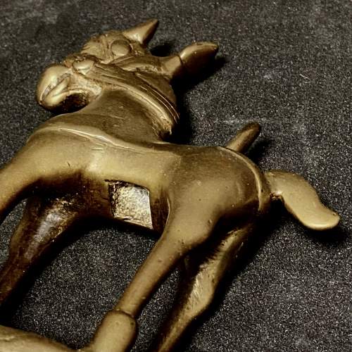 18th Century Indian Brass Horse image-6