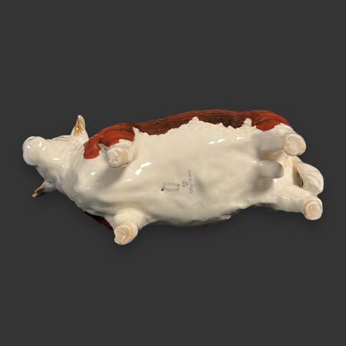 Beswick Ceramic Hereford Bull Figure image-5