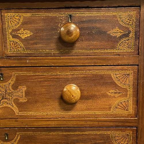 Early Victorian Painted Pine Chest of Drawers image-3
