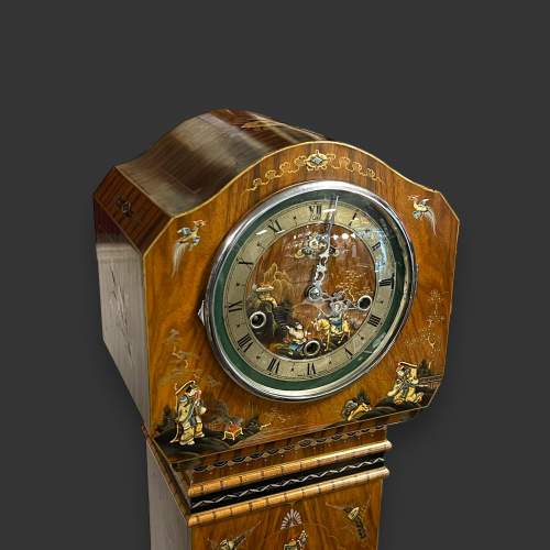 Early 20th Century Enfield Chinoiserie Grandmother Clock image-2