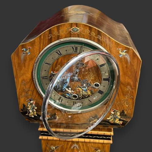 Early 20th Century Enfield Chinoiserie Grandmother Clock image-5