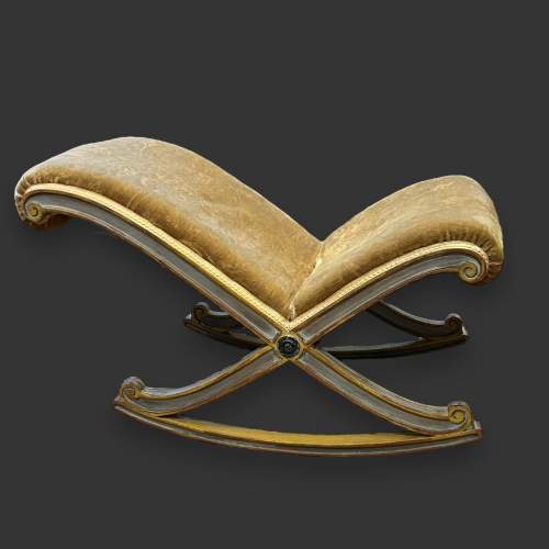 19th Century Upholstered Footstool image-2