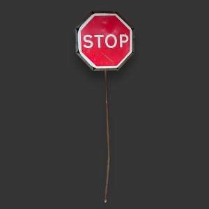 Vintage Stop-Go Road Sign