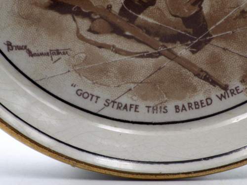 Bruce Bairnsfather Staffordshire 1917 - The War Time Butter Dish image-3