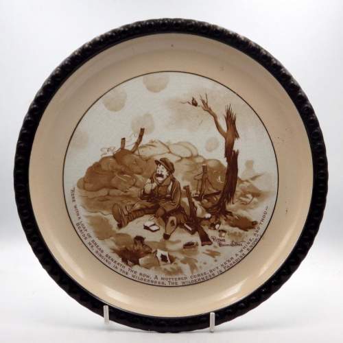 Bruce Bairnsfather Staffordshire 1917 - Loaf of Bread Plate image-1
