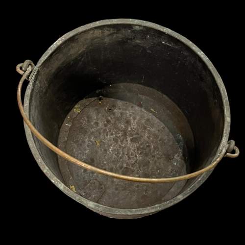 19th Century Riveted Copper Bucket image-2