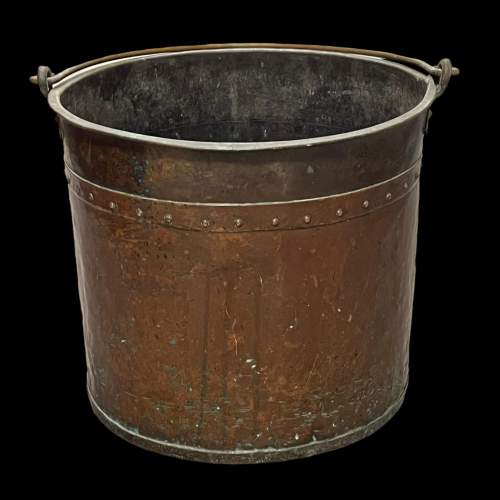 19th Century Riveted Copper Bucket image-4