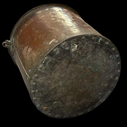 19th Century Riveted Copper Bucket image-5