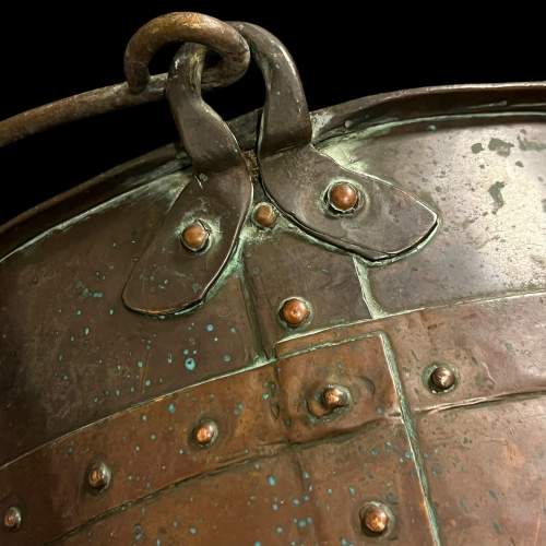 19th Century Riveted Copper Bucket image-6