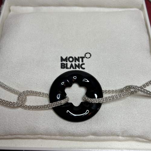 Mont Blanc Star Collection Sterling Silver & Onyx Necklace - Boxed image-3
