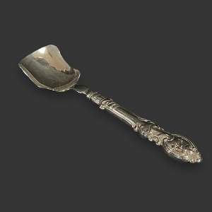 Mid 19th Century George Unite Silver Caddy Spoon