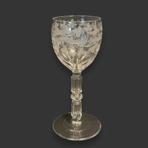 Late 19th Century Wine Glass