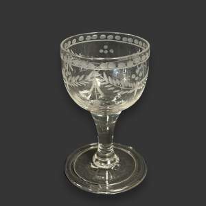 Early 19th Century Port Glass
