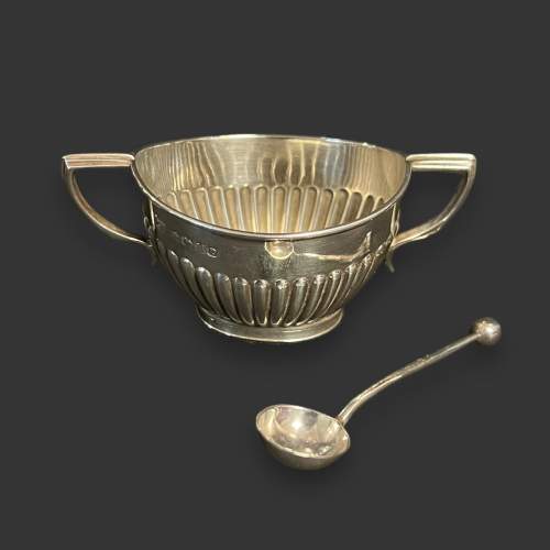 Pair of Mid 19th Century Silver Salts and Spoons image-3