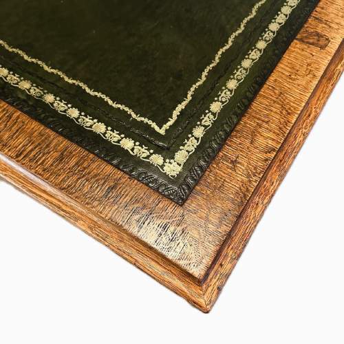 Victorian Oak Pedestal Desk image-7